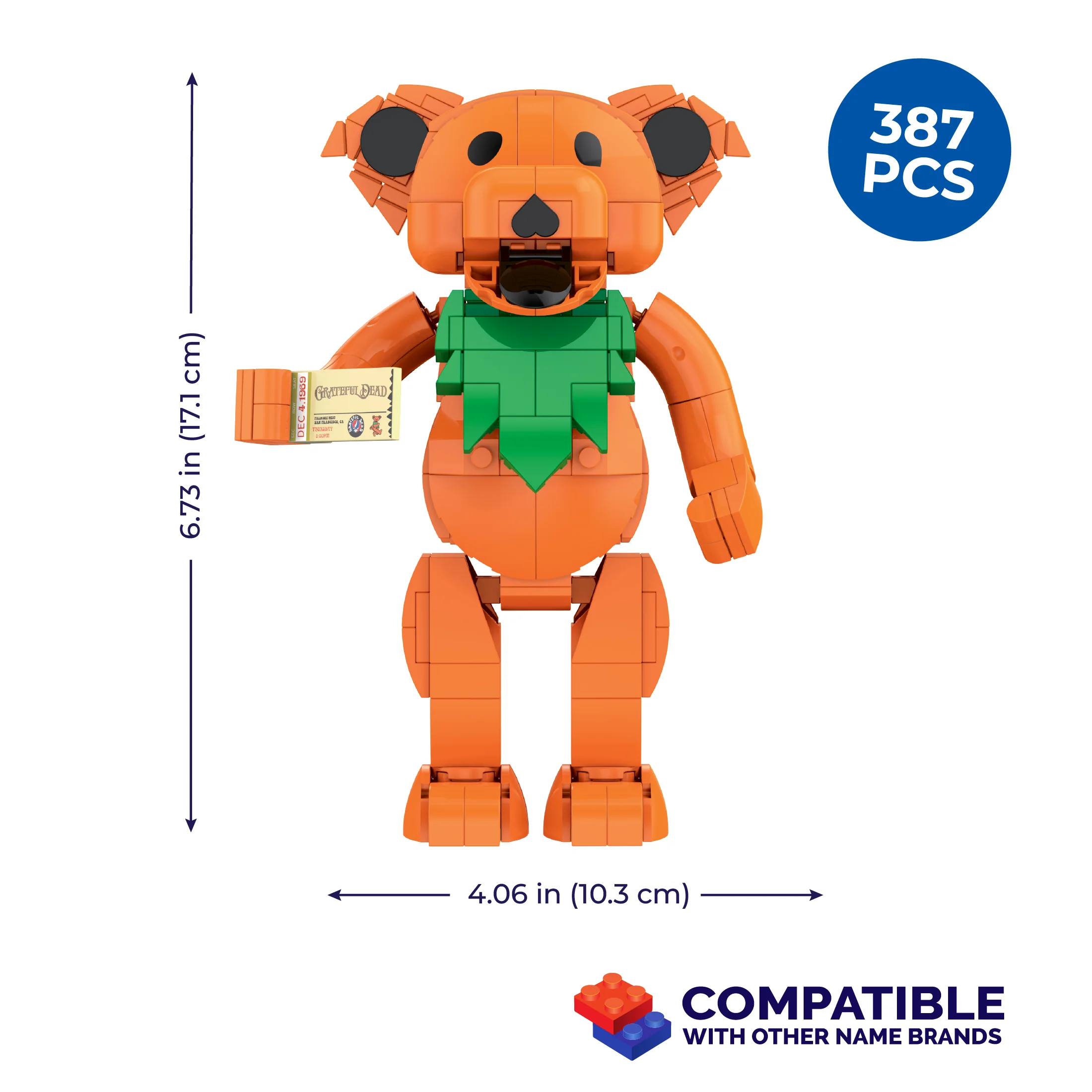 Ashbury Orange Dancing Bear - Image 4