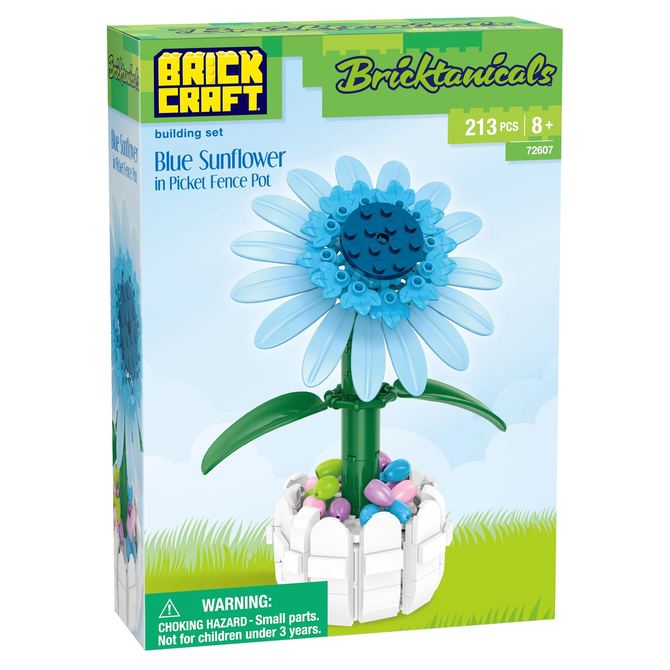 Blue Sunflower in Picket Fence Pot - Image 7