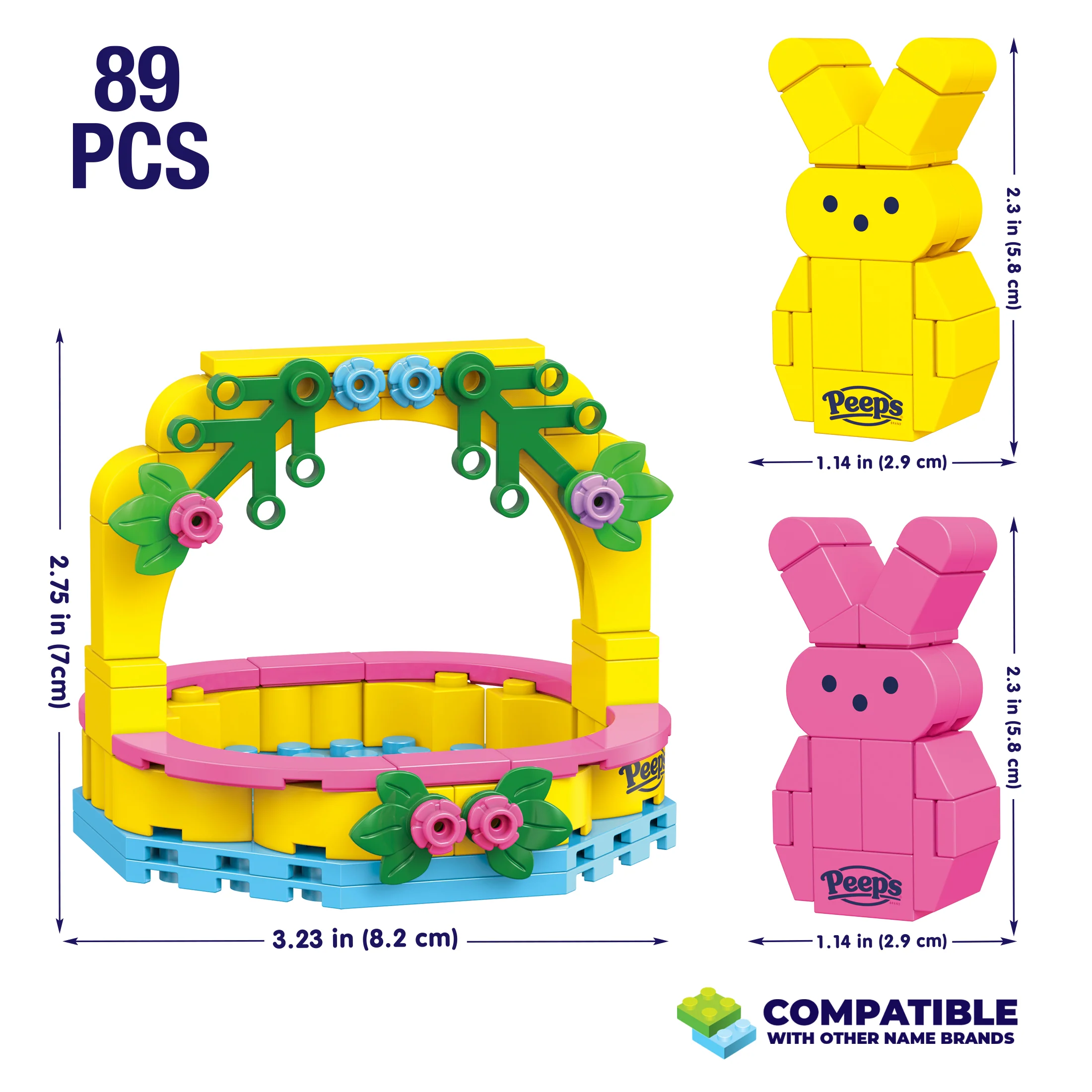 Peeps Easter Basket (Pink & Yellow) - Image 4