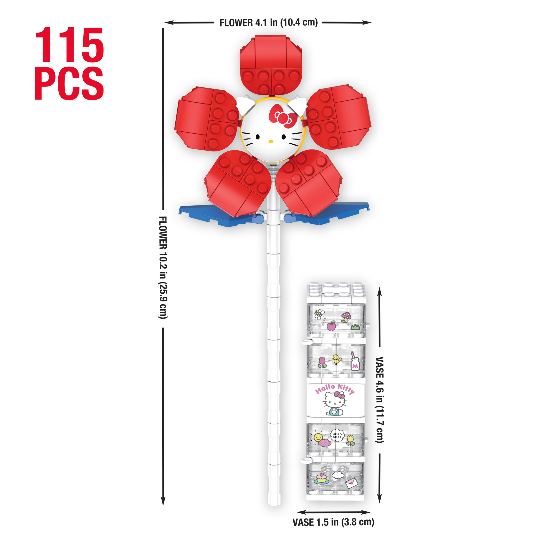 Hello Kitty Flower & Vase - Image 4