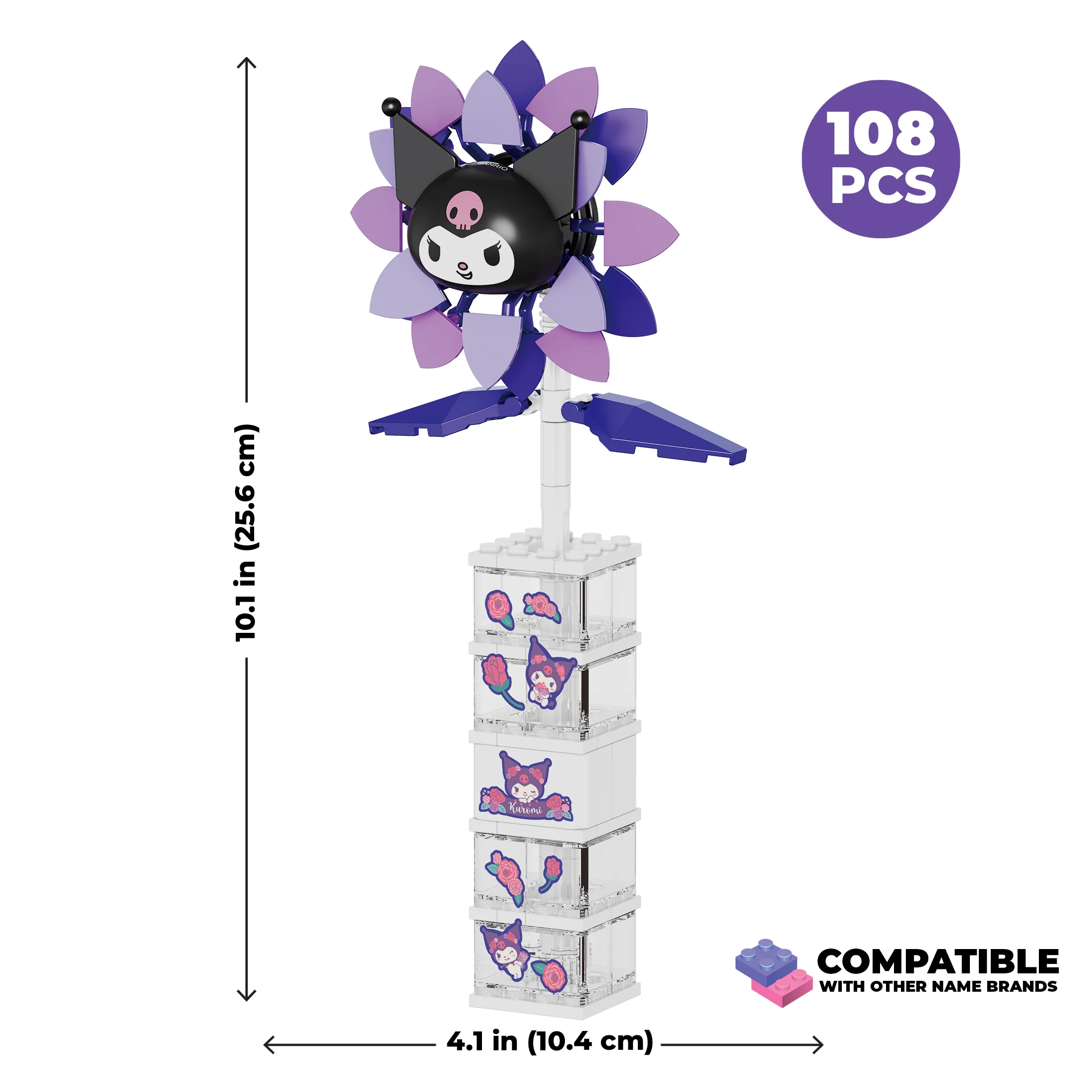 Kuromi Flower & Vase - Image 3