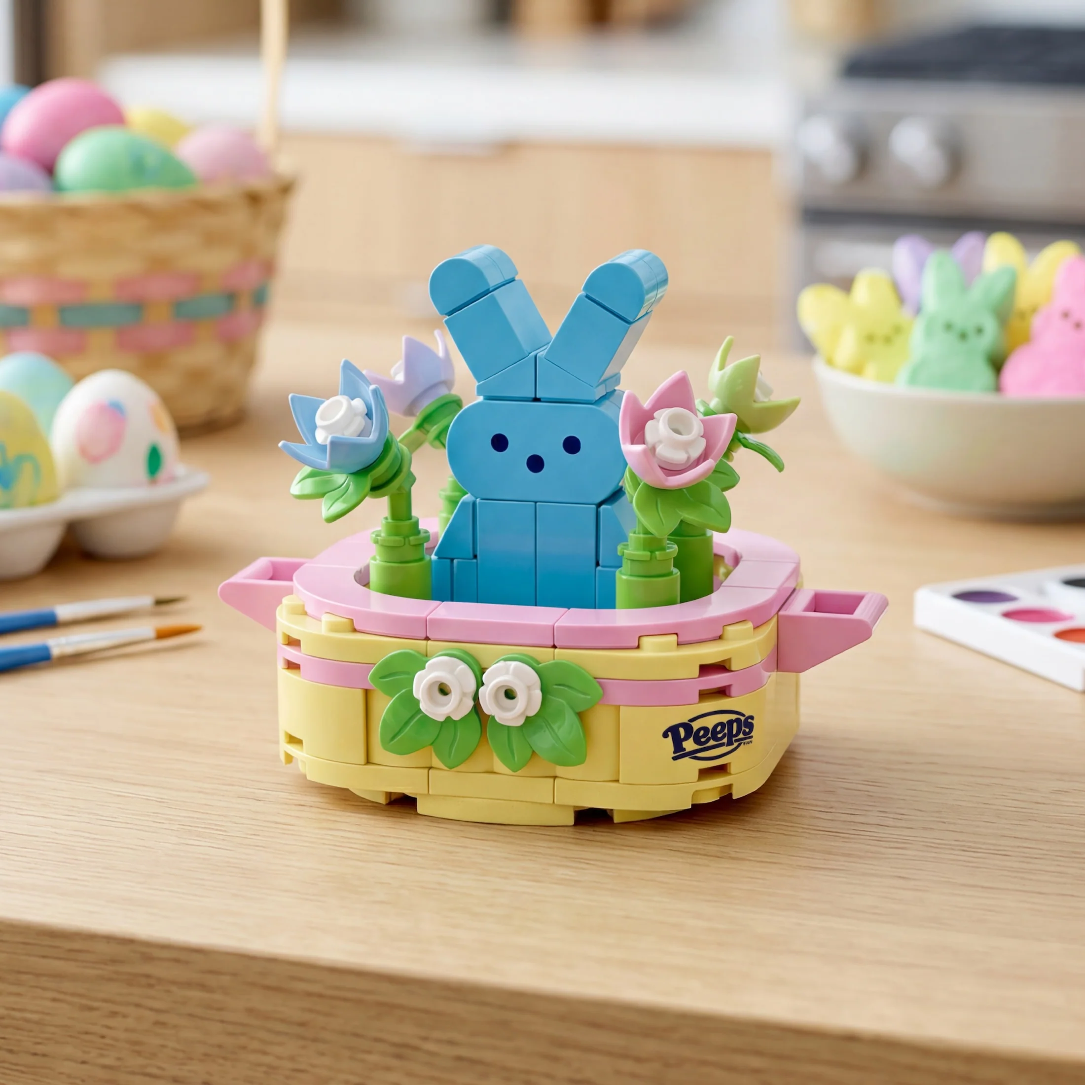 PEEPS Blue Bunny Easter Basket - Image 3