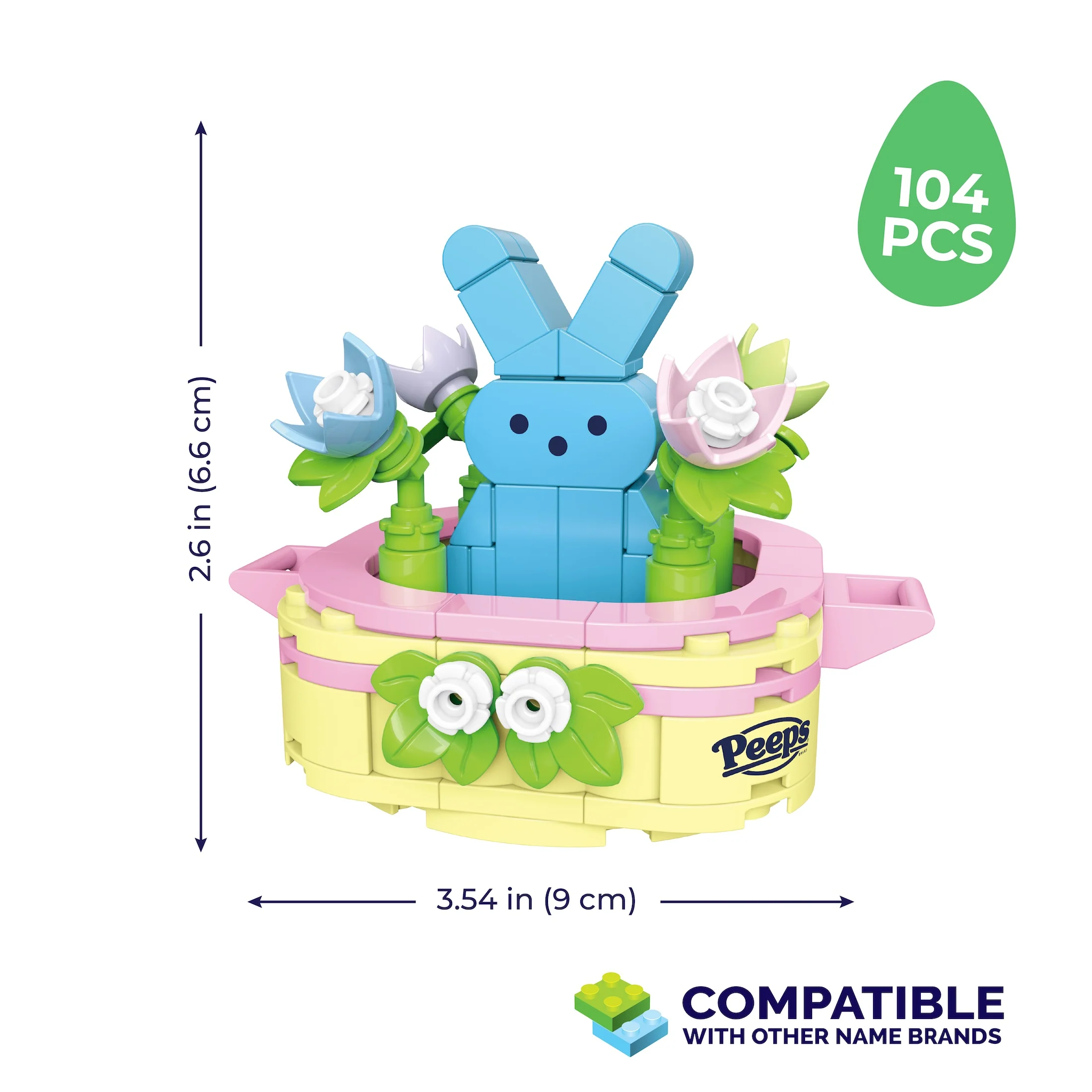 PEEPS Blue Bunny Easter Basket - Image 4