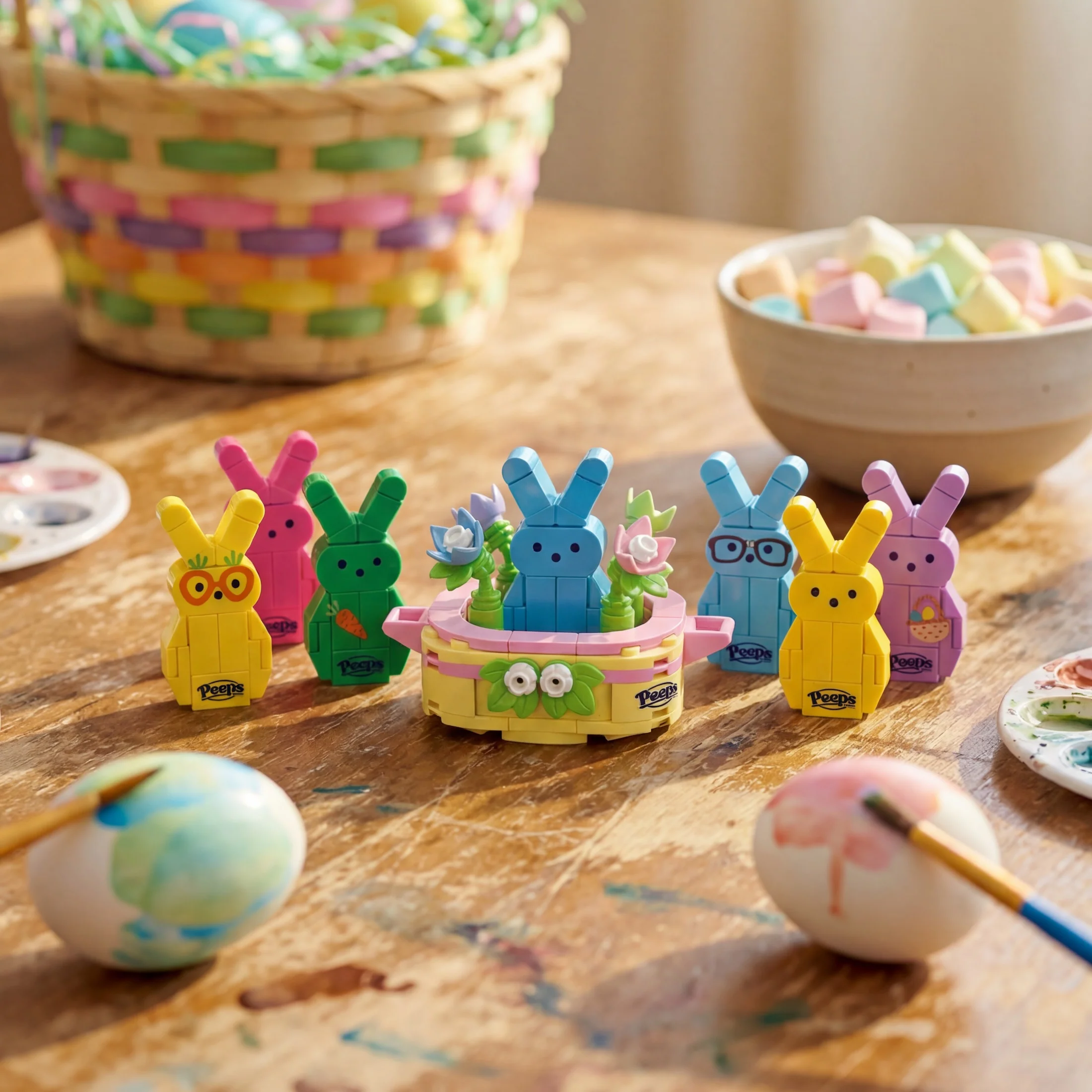 PEEPS Blue Bunny Easter Basket - Image 6