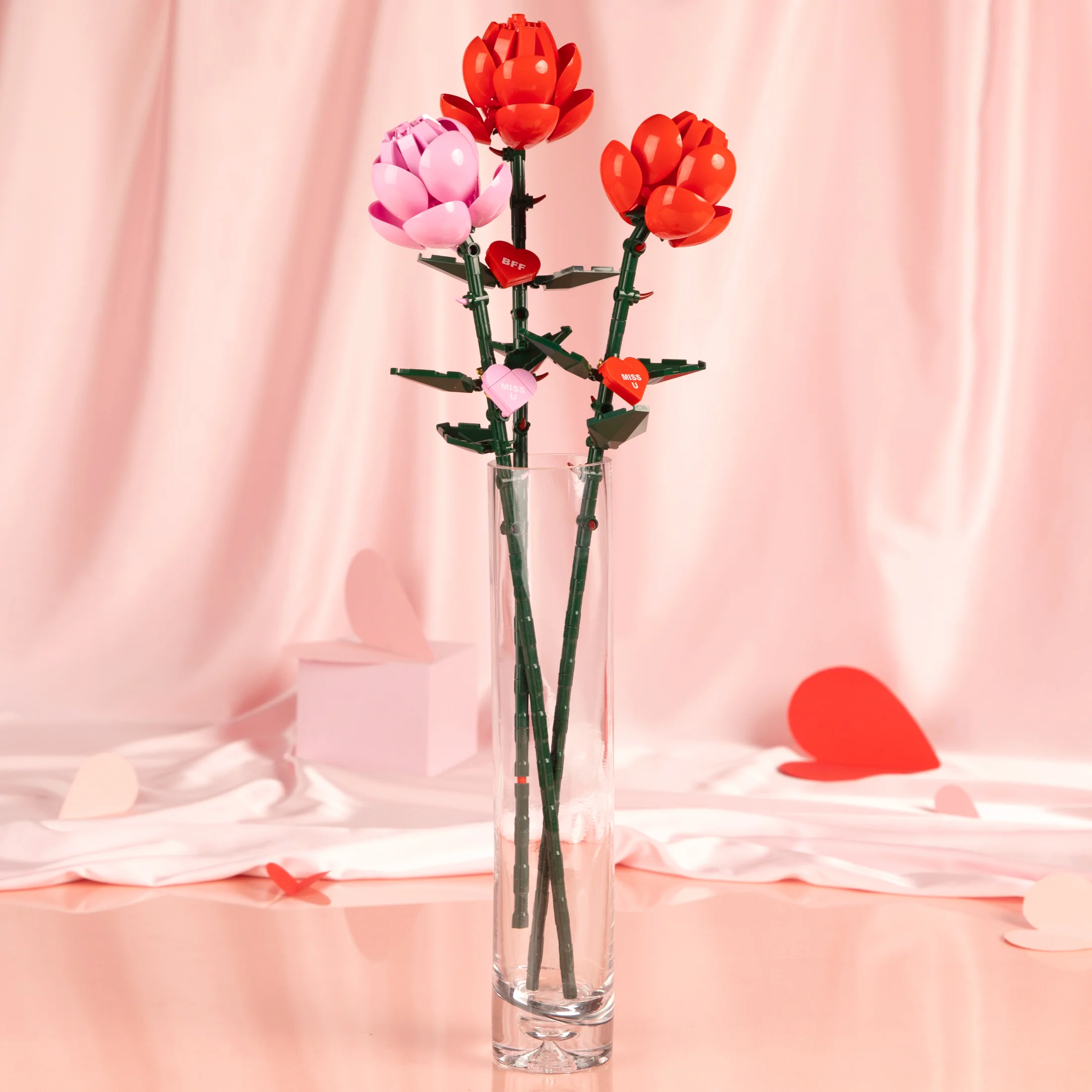 Pink Long Stem Rose - Image 7