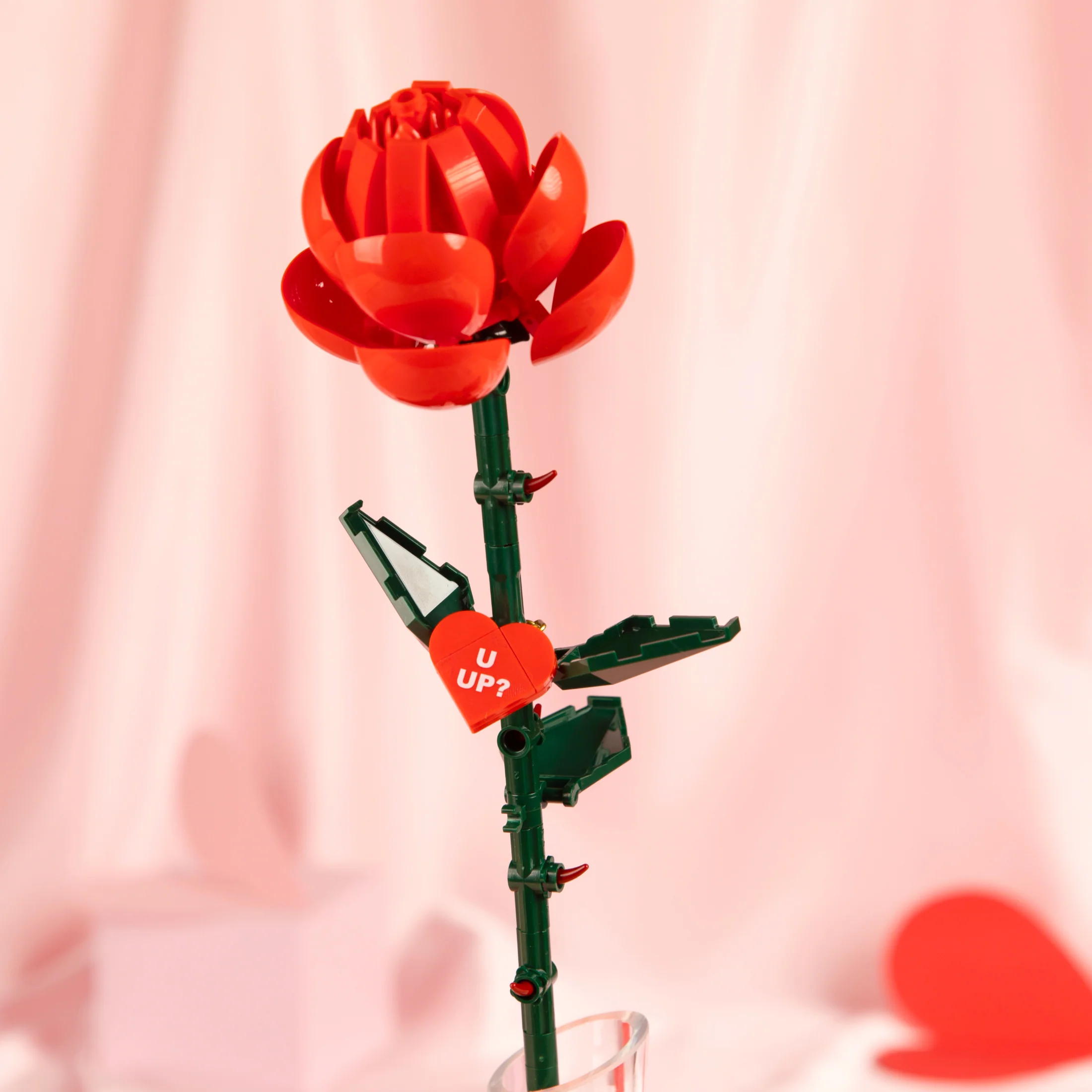 Red Long Stem Rose - Image 3