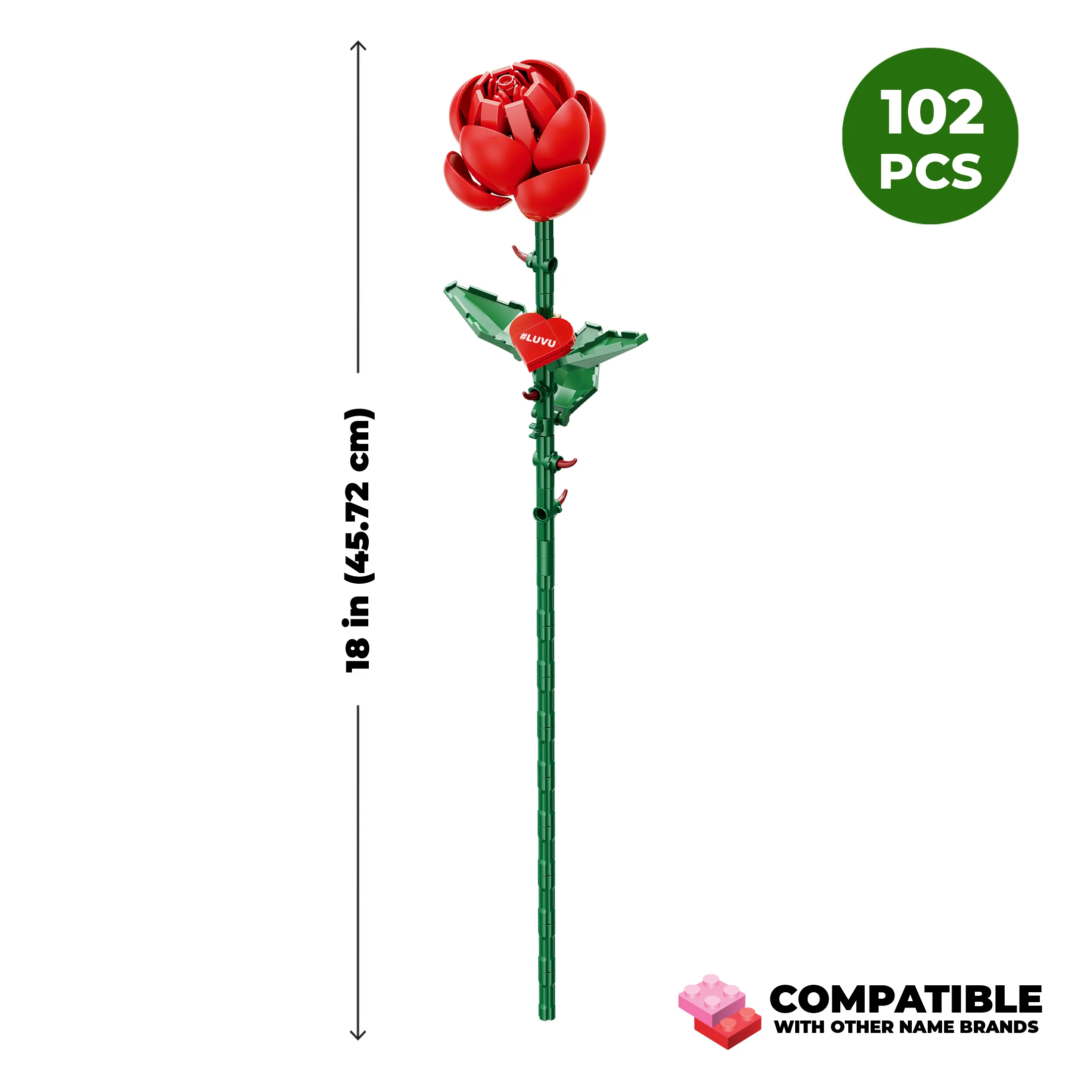 Red Long Stem Rose - Image 4